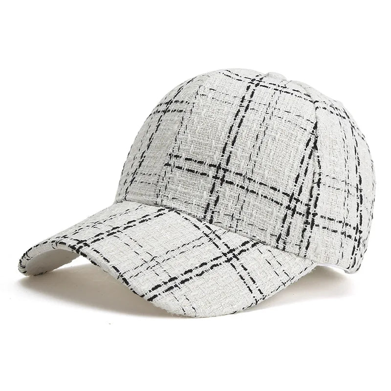 Boné casual estilo coreano para outono e inverno, chapéu de proteção solar com lantejoulas, moderno para atividades ao ar livre