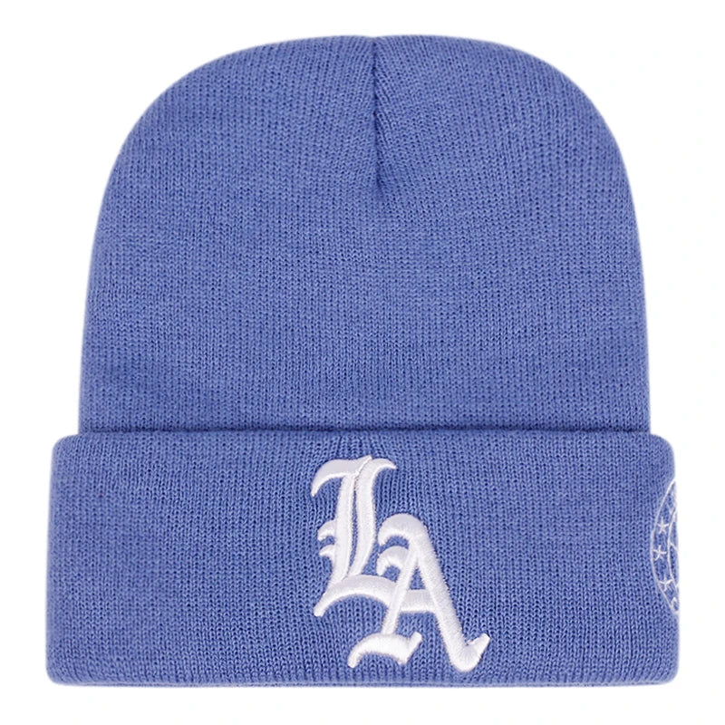 Moda chapéu de malha carta la terra bordado hip-hop chapéu gorros chapéu masculino feminino